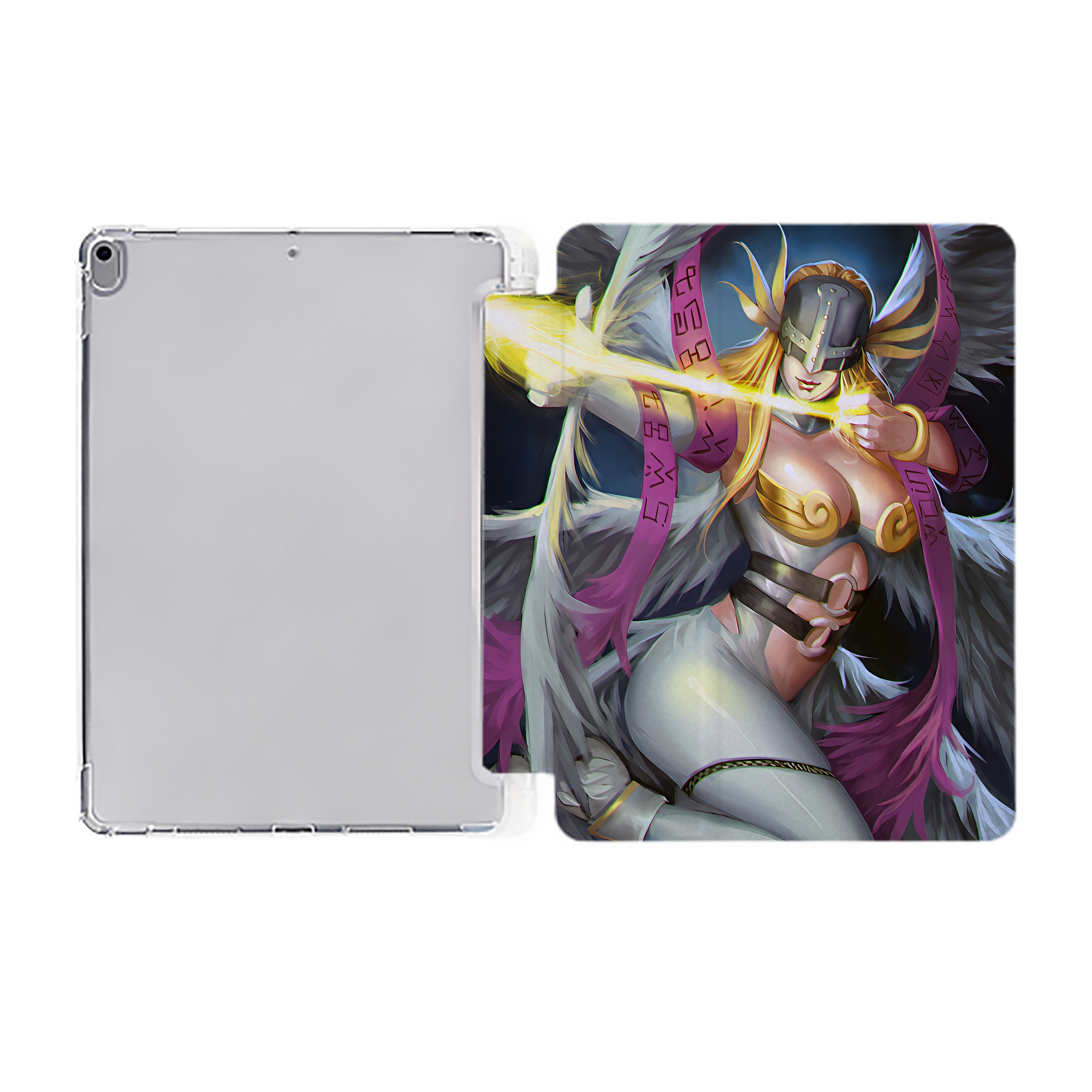 （画像用） Digimon デジタルモンスター/デジモン IPad ケース ペン収納付き 三つ折りスタンド PUレザー×シリコン 対応機種9.5/10.5/10.9インチ